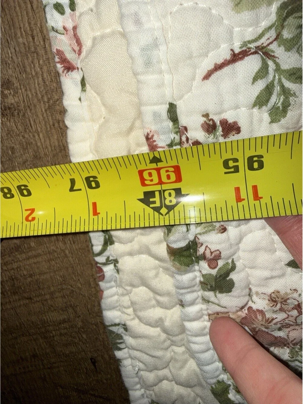 Vintage Queen Cotton Quilt, bedspread Embroidery Flowers, cottagecore, country